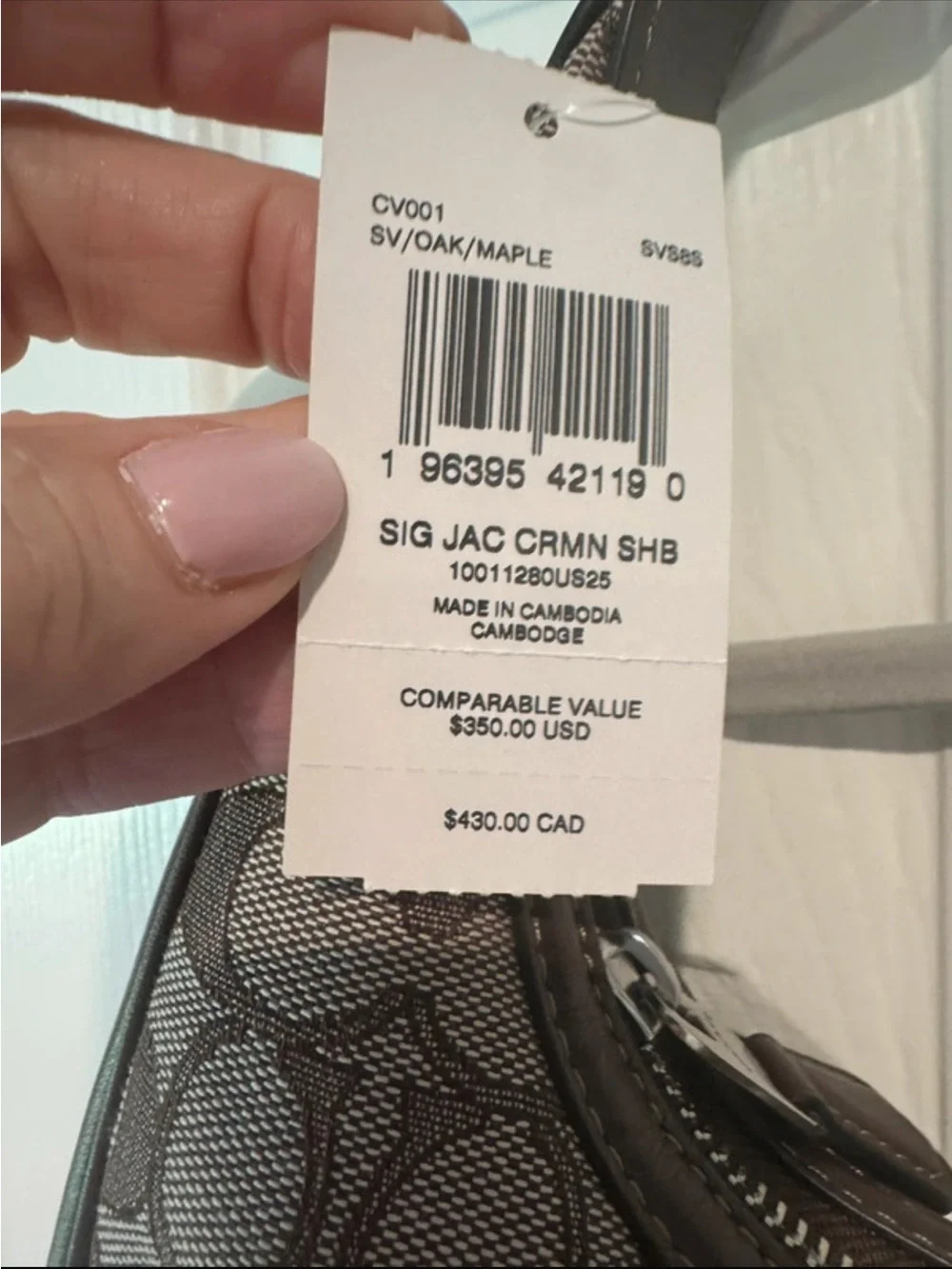 Coach Canvas Signature Hobo in Brown and Tan